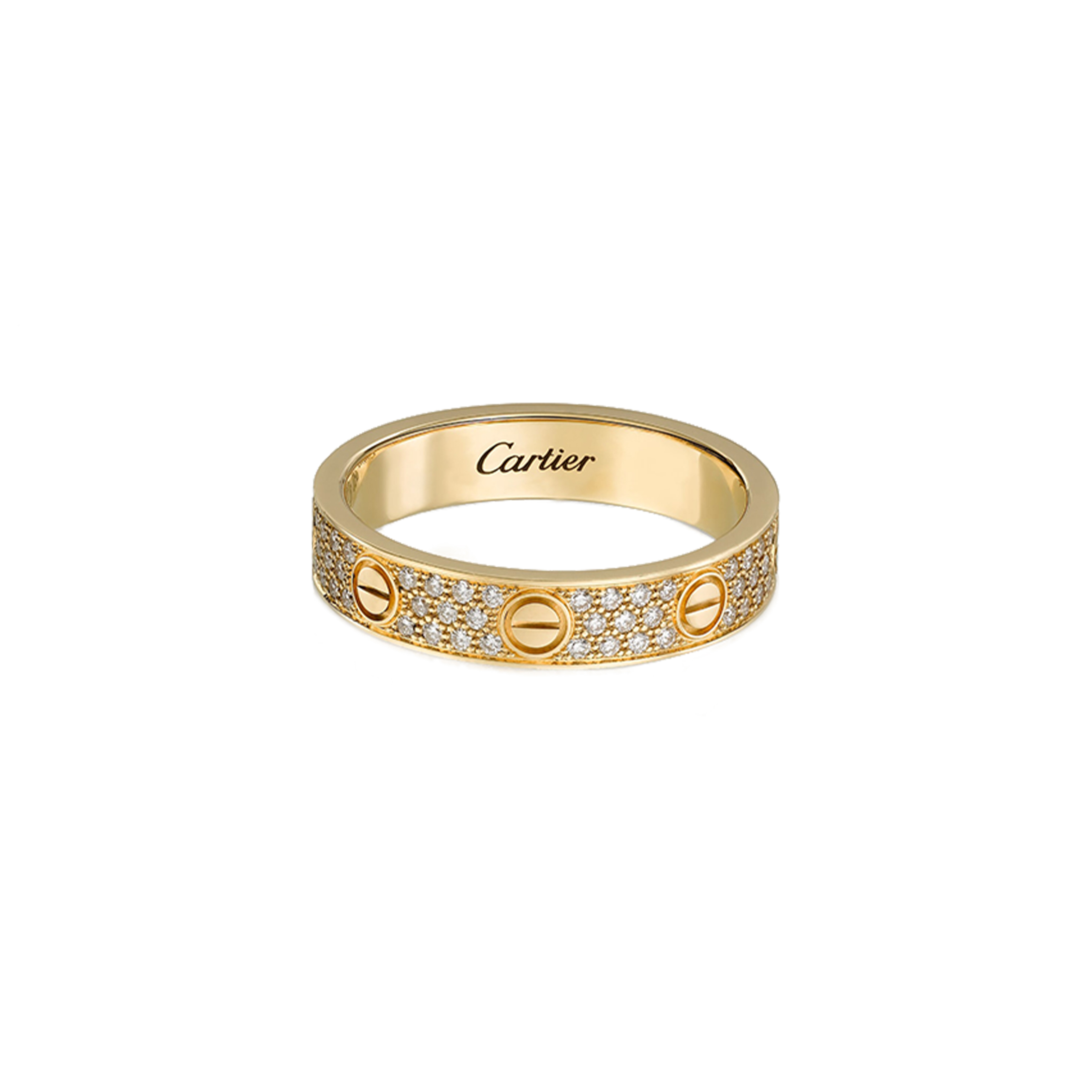 ca*t*er  love wedding band, Di*m*nd-paved b4083300